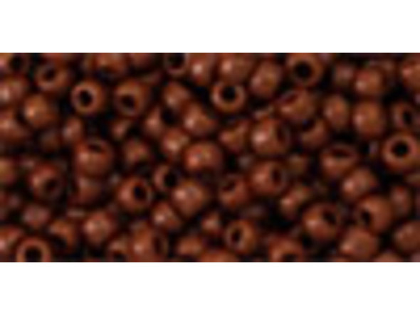 TOHO Glass Seed Bead, Size 8, 3mm, Opaque Terra Cotta (Tube)