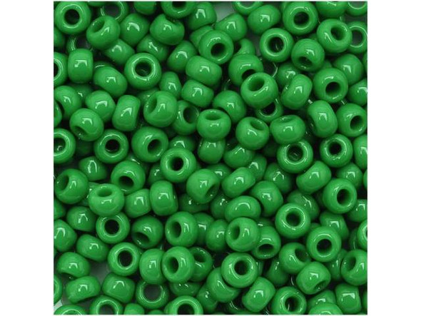 TOHO Glass Seed Bead, Size 8, 3mm, Opaque Shamrock (Tube)