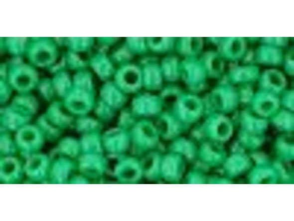 TOHO Glass Seed Bead, Size 8, 3mm, Opaque Shamrock (Tube)