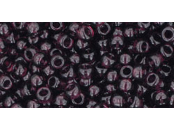 TOHO Glass Seed Bead, Size 8, 3mm, Transparent Amethyst (Tube)