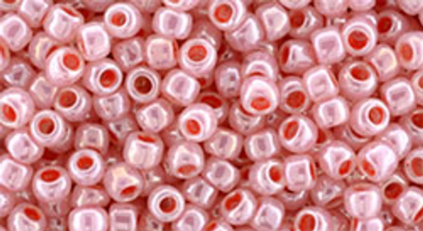 TOHO Glass Seed Bead, Size 8, 3mm, Ceylon Tomato Soup (tube)