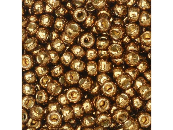 TOHO Glass Seed Bead, Size 8, 3mm, Permafinish - Galvanized Medal Bronze (Tube)