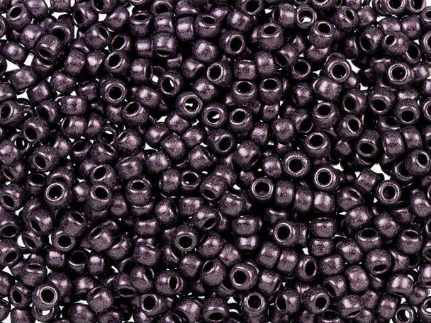 TOHO Glass Seed Bead, Size 8, 3mm, HYBRID Metallic Suede - Pink (Tube)