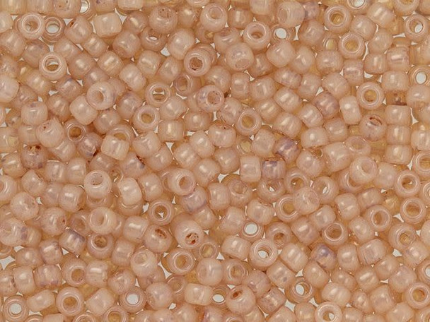 TOHO Glass Seed Bead, Size 8, 3mm, HYBRID ColorTrends: Milky - Warm Taupe (Tube)