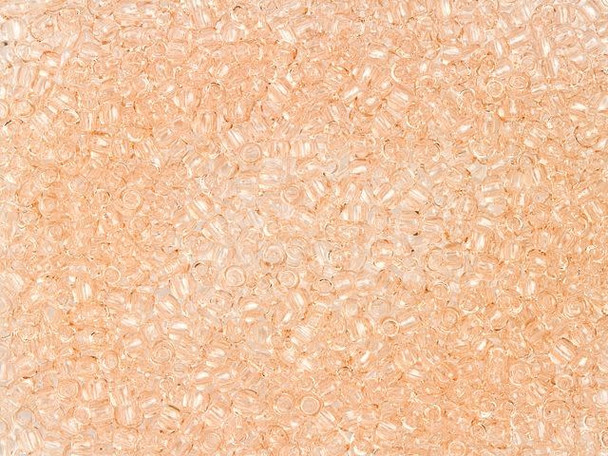 TOHO Glass Seed Bead, Size 11, 2.1mm, Transparent Rosaline (Tube)