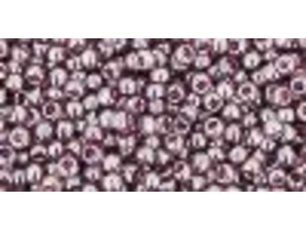 TOHO Glass Seed Bead, Size 11, 2.1mm, Transparent-Lustered Med Amethyst (Tube)