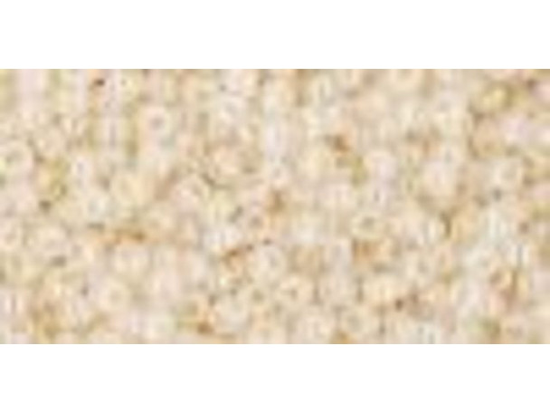 TOHO Glass Seed Bead, Size 11, 2.1mm, Ceylon Lt Ivory (Tube)