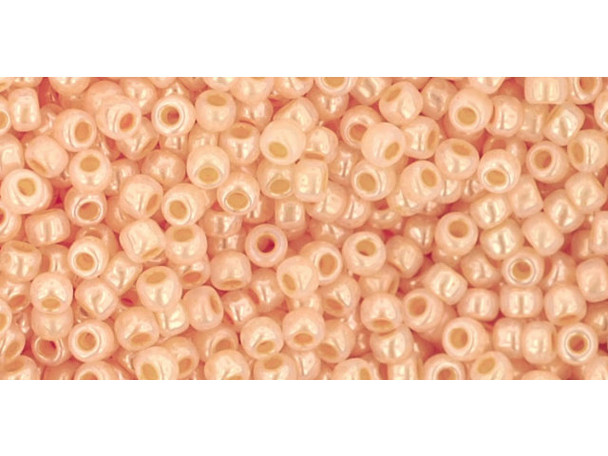 TOHO Glass Seed Bead, Size 11, 2.1mm, Ceylon Peach Cobbler (Tube)