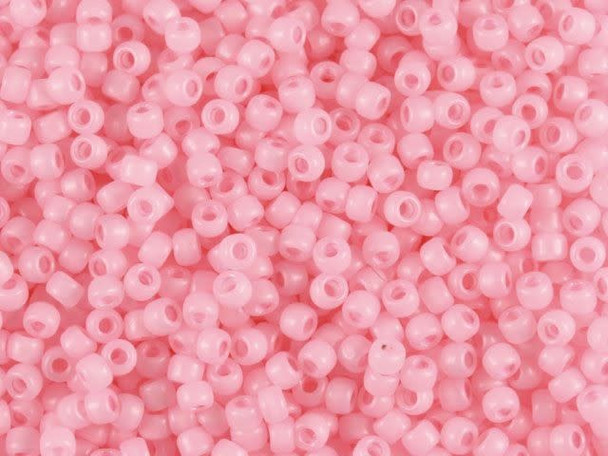 The uniform size and shape of Toho seed beads make them an excellent choice for beadwork and consistently-sized spacers.Toho seed beads are usually colorfast; however, galvanized and silver-lined  beads may fade over time. Protect them from bleach, excessive friction and direct sunlight to keep them looking like new. Seed Bead Facts What are seed beads? Popular, tiny glass beads commonly used for weaving and embellishment.How are they made? Glass is pulled or drawn using a hollow tube, and then   the glass is cut in small pieces. They are sometimes reheated to round   the ends.What's that funny little zero? That zero refers to   the number of aughts, which is a unit used to indicate the size of   small beads. The scale is inverted, so larger numbers of aughts   correspond to smaller beads (i.e. the bigger the number, the smaller   the bead). Size 11 would be 00000000000, but since that takes up too much   room, it is abbreviated to 110.  See Related Products links (below) for similar items and additional jewelry-making supplies that are often used with this item. 