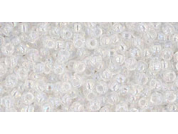 TOHO Glass Seed Bead, Size 11, 2.1mm, Transparent-Rainbow Crystal (Tube) TOHO Glass Seed Bead, Size 11, 2.1mm, Transparent-Rainbow Crystal (Tube)