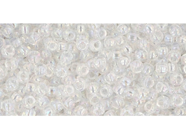 TOHO Glass Seed Bead, Size 11, 2.1mm, Transparent-Rainbow Crystal (Tube) TOHO Glass Seed Bead, Size 11, 2.1mm, Transparent-Rainbow Crystal (Tube)