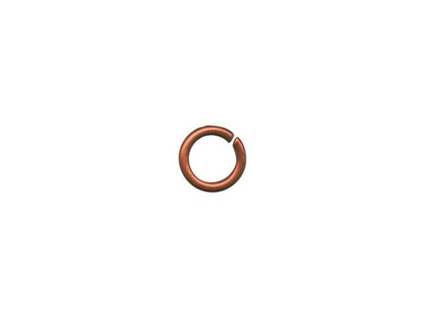 Antiqued Copper Plated Jump Ring, Round, 5mm (ounce)