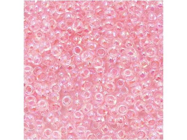 TOHO Glass Seed Bead, Size 11, 2.1mm, Dyed-Rainbow Ballerina Pink (Tube)