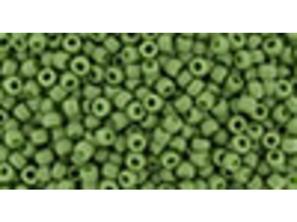 TOHO Glass Seed Bead, Size 11, 2.1mm, Semi Glazed - Clover (Tube)