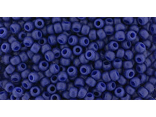 TOHO Glass Seed Bead, Size 11, 2.1mm, Semi Glazed - Navy Blue (Tube)