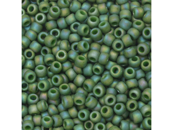 TOHO Glass Seed Bead, Size 11, 2.1mm, Semi Glazed Rainbow - Clover (Tube)