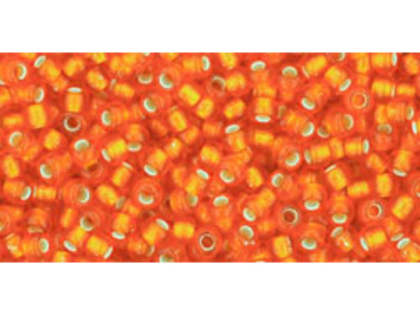 TOHO Glass Seed Bead, Size 11, 2.1mm, Silver-Lined Frosted Hyacinth (Tube)