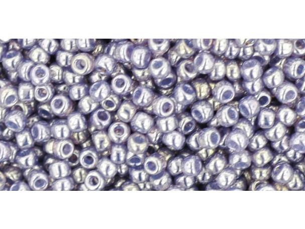 TOHO Glass Seed Bead, Size 11, 2.1mm, Gold-Lustered Pale Wisteria (Tube)