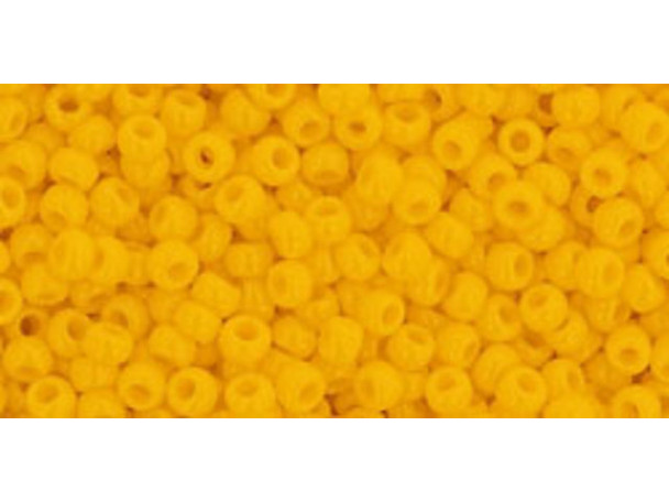 TOHO Glass Seed Bead, Size 11, 2.1mm, Opaque Sunshine (Tube) TOHO Glass Seed Bead, Size 11, 2.1mm, Opaque Sunshine (Tube)