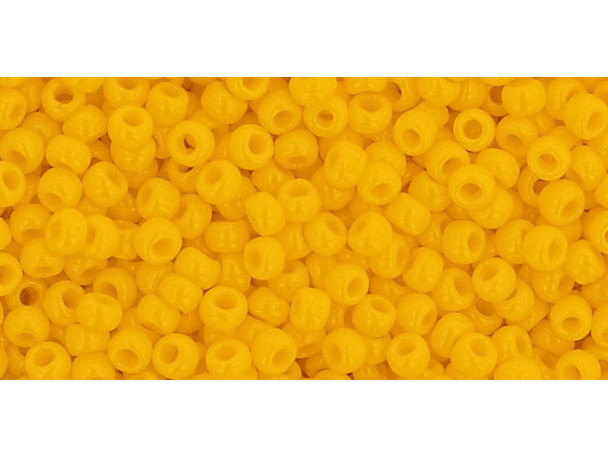 TOHO Glass Seed Bead, Size 11, 2.1mm, Opaque Sunshine (Tube) TOHO Glass Seed Bead, Size 11, 2.1mm, Opaque Sunshine (Tube)