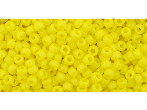 TOHO Glass Seed Bead, Size 11, 2.1mm, Opaque Dandelion (Tube) TOHO Glass Seed Bead, Size 11, 2.1mm, Opaque Dandelion (Tube)
