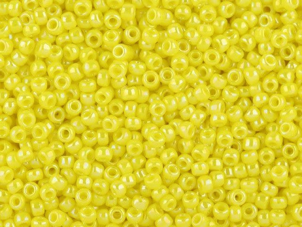 TOHO Glass Seed Bead, Size 11, 2.1mm, Opaque-Rainbow Dandelion (Tube)
