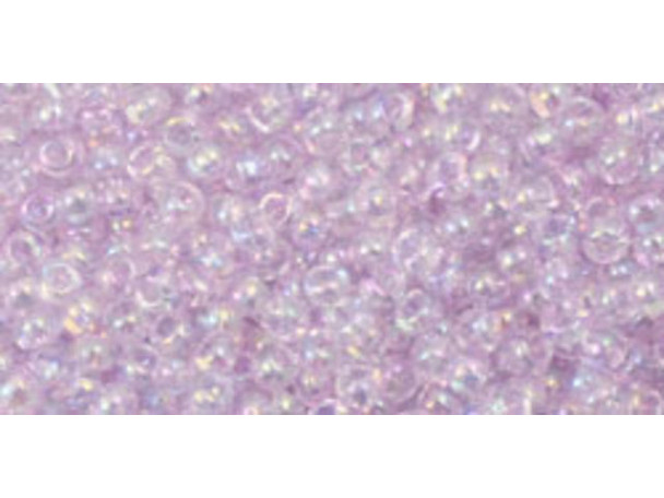 TOHO Glass Seed Bead, Size 11, 2.1mm, Dyed-Rainbow Lavender Mist (Tube)