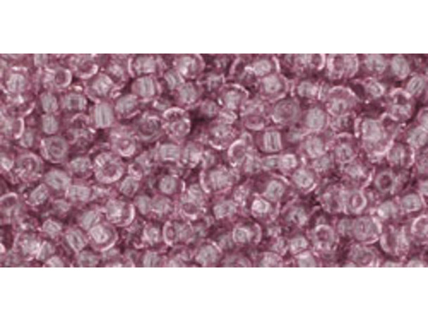 TOHO Glass Seed Bead, Size 11, 2.1mm, Transparent Lt Amethyst (Tube)