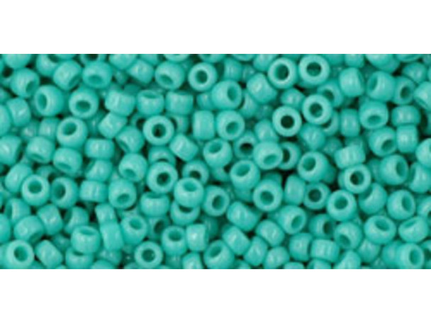 TOHO Glass Seed Bead, Size 11, 2.1mm, Opaque Turquoise (Tube)