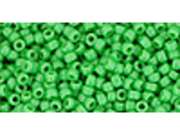 TOHO Glass Seed Bead, Size 11, 2.1mm, Opaque Mint Green (Tube)