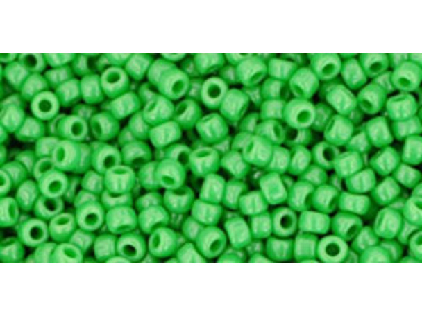 TOHO Glass Seed Bead, Size 11, 2.1mm, Opaque Mint Green (Tube)