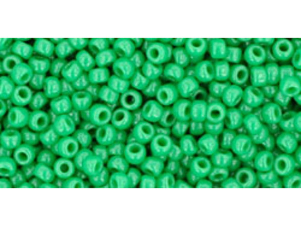 TOHO Glass Seed Bead, Size 11, 2.1mm, Opaque Shamrock (Tube)