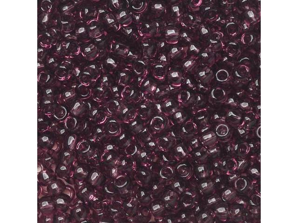 TOHO Glass Seed Bead, Size 11, 2.1mm, Transparent Med Amethyst (Tube) TOHO Glass Seed Bead, Size 11, 2.1mm, Transparent Med Amethyst (Tube)