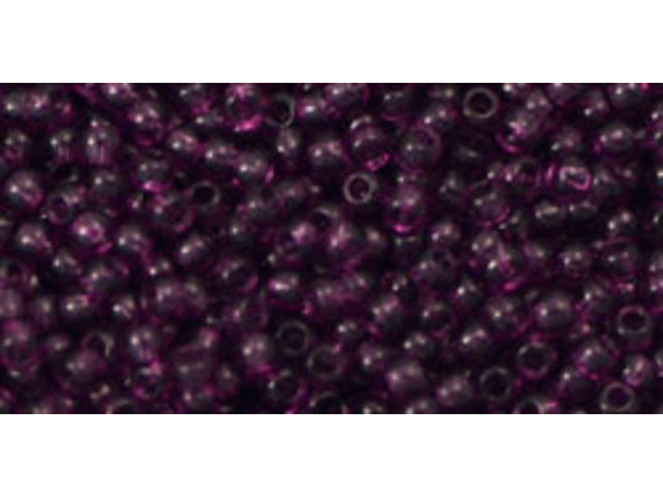TOHO Glass Seed Bead, Size 11, 2.1mm, Transparent Med Amethyst (Tube) TOHO Glass Seed Bead, Size 11, 2.1mm, Transparent Med Amethyst (Tube)