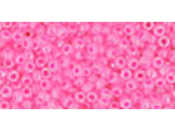 TOHO Glass Seed Bead, Size 11, 2.1mm, Ceylon Hot Pink (Tube)