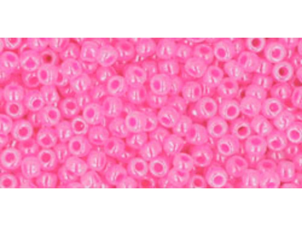 TOHO Glass Seed Bead, Size 11, 2.1mm, Ceylon Hot Pink (Tube)