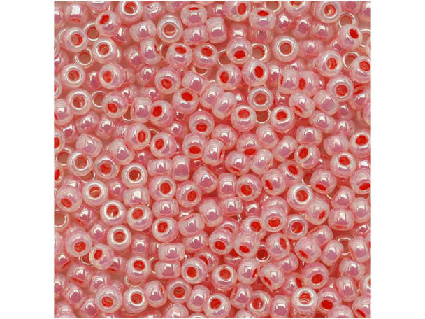TOHO Glass Seed Bead, Size 11, 2.1mm, Ceylon Tomato Soup (Tube)