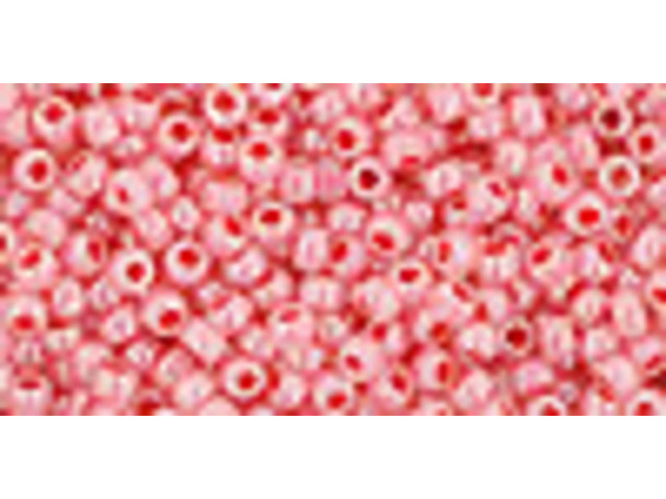 TOHO Glass Seed Bead, Size 11, 2.1mm, Ceylon Tomato Soup (Tube)