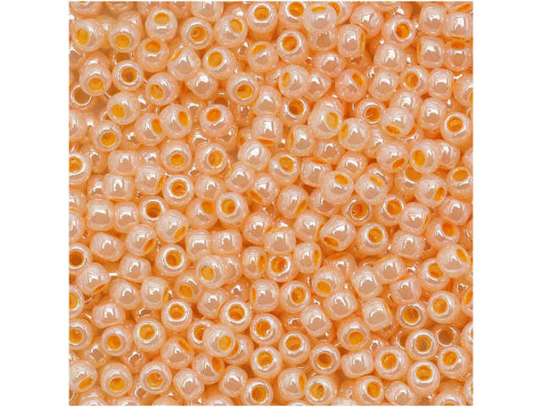 TOHO Glass Seed Bead, Size 11, 2.1mm, Ceylon Apricot (Tube)