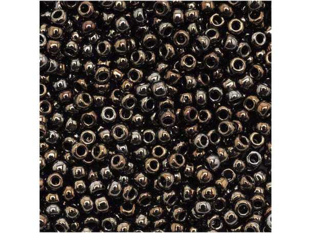 TOHO Glass Seed Bead, Size 11, 2.1mm, Metallic Iris - Brown (Tube)