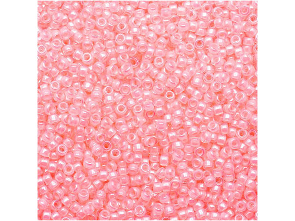 TOHO Glass Seed Bead, Size 15, 1.5mm, Ceylon Innocent Pink (Tube) TOHO Glass Seed Bead, Size 15, 1.5mm, Ceylon Innocent Pink (Tube)