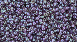 TOHO Glass Seed Bead, Size 15, 1.5mm, Gold-Lustered Hydrangea (tube)