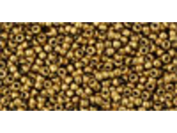 TOHO Glass Seed Bead, Size 15, 1.5mm, Bronze Antique Bronze (Tube)