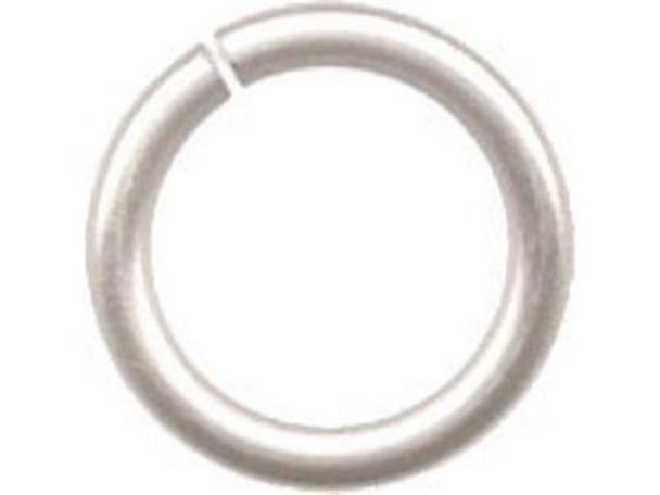 Jump Rings for Chain Maille, Round, Copper, 18ga, 7.6mm OD - Silver Color (ounce)