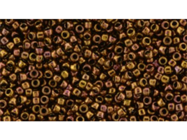 TOHO Glass Seed Bead, Size 15, 1.5mm, Olympic Bronze (Tube)