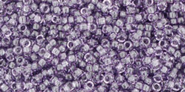 TOHO Glass Seed Bead, Size 15, 1.5mm, Transparent Sugar Plum (tube)