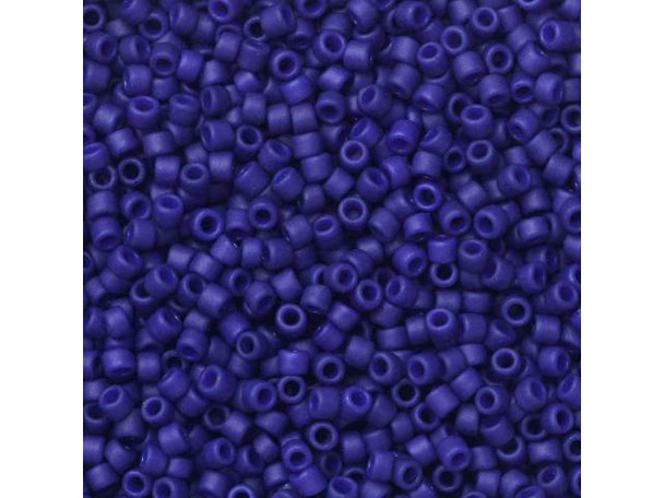 TOHO Glass Seed Bead, Size 15, 1.5mm, Semi Glazed - Navy Blue (Tube)