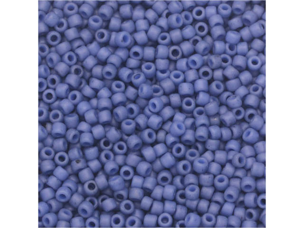 TOHO Glass Seed Bead, Size 15, 1.5mm, Semi Glazed - Soft Blue (Tube)