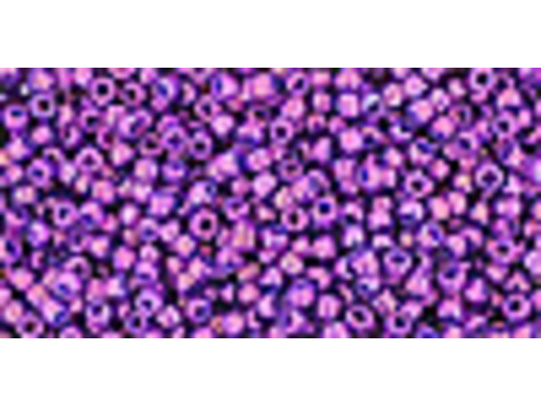 TOHO Glass Seed Bead, Size 15, 1.5mm, Higher-Metallic Grape (Tube)