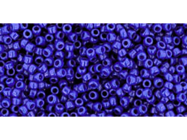 TOHO Glass Seed Bead, Size 15, 1.5mm, Opaque Navy Blue (Tube)